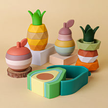 Silicone Stacking Fruit Blocks