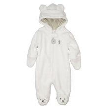 Bear Style Coral Fleece Baby Rompers: Autumn/Winter Hooded Jumpsuit - Tiny Details