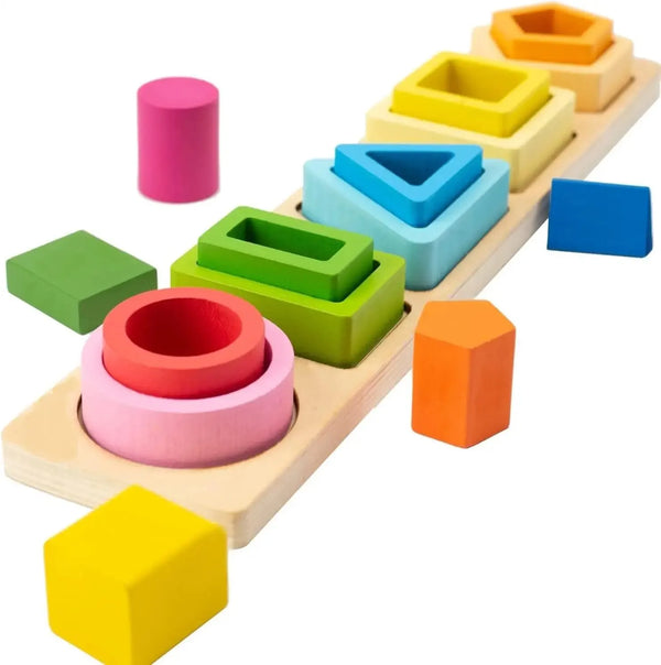 Kids' Wooden Shape Sorting Toy