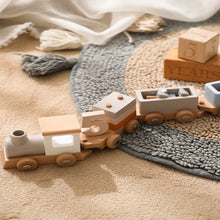 Montessori Wooden Train Trolley Toy