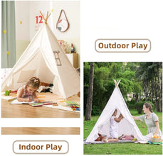 Kids Portable Teepee Play Tent with Ball Pit