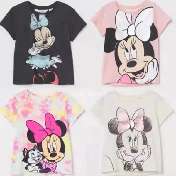 Minnie Print Baby Girls' O-neck T-shirt - Tiny Details