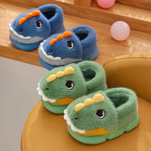 Dino Plush Kids Slippers - Tiny Details