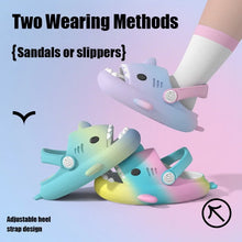 Colorful Kids Shark Slippers