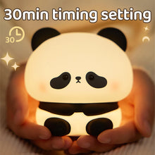 Panda Silicone LED Rechargeable Night Light - Touch Control & Timer