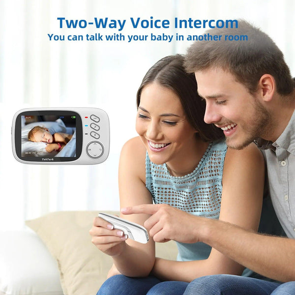 BabySense Wireless Video Baby Monitor: Night Vision, Two-Way Intercom, Temperature Monitoring - Tiny Details