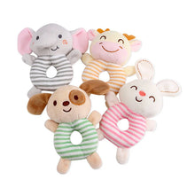 Plush Cartoon Animal Baby Rattle Toy