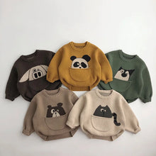 Cartoon Knit Pullover Sweater