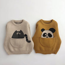 Cartoon Knit Pullover Sweater