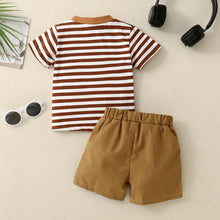 Boys' Striped T-Shirt & Shorts Set