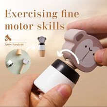 Montessori Animal Puzzle Hand Bell Toy