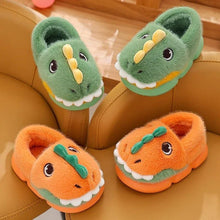 Dino Plush Kids Slippers - Tiny Details