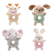 Plush Cartoon Animal Baby Rattle Toy