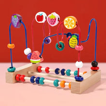 Montessori Wooden Bead Maze Roller Coaster Toy