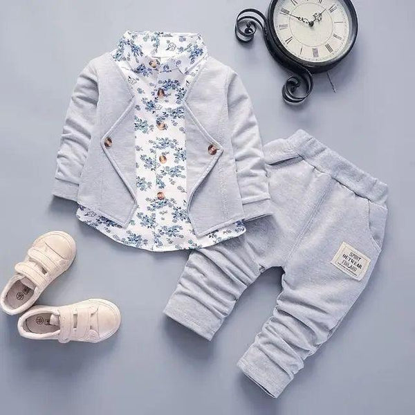 Baby Boys' Clothing Set: T-shirt, Pants, Cardigan - Tiny Details
