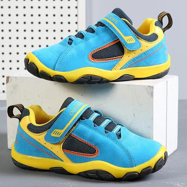 Leather Kids Sneakers: Waterproof Breathable Sports Shoes - Tiny Details