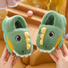 Dino Plush Kids Slippers - Tiny Details