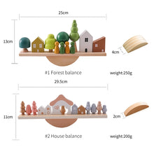 Wooden Forest House Stacking Blocks - Montessori Sensory & Education Toy Set