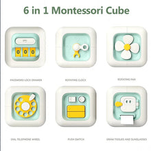 Montessori Sensory Busy Board Cube