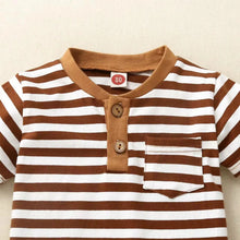 Boys' Striped T-Shirt & Shorts Set