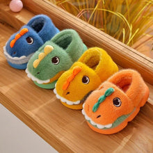 Dino Plush Kids Slippers - Tiny Details