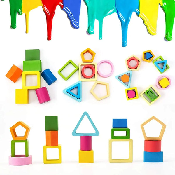 Kids' Wooden Shape Sorting Toy