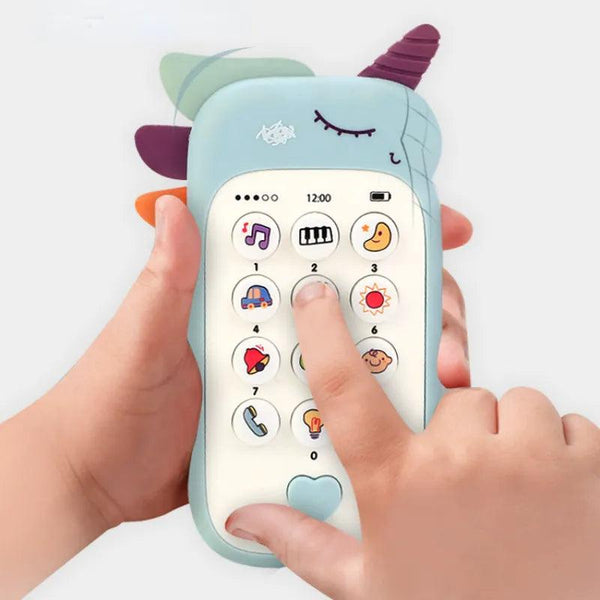 Musical Baby Phone: Educational Infant Toy with Teether - Tiny Details