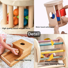 Montessori Color & Shape Cognition Rolling Drum Toy